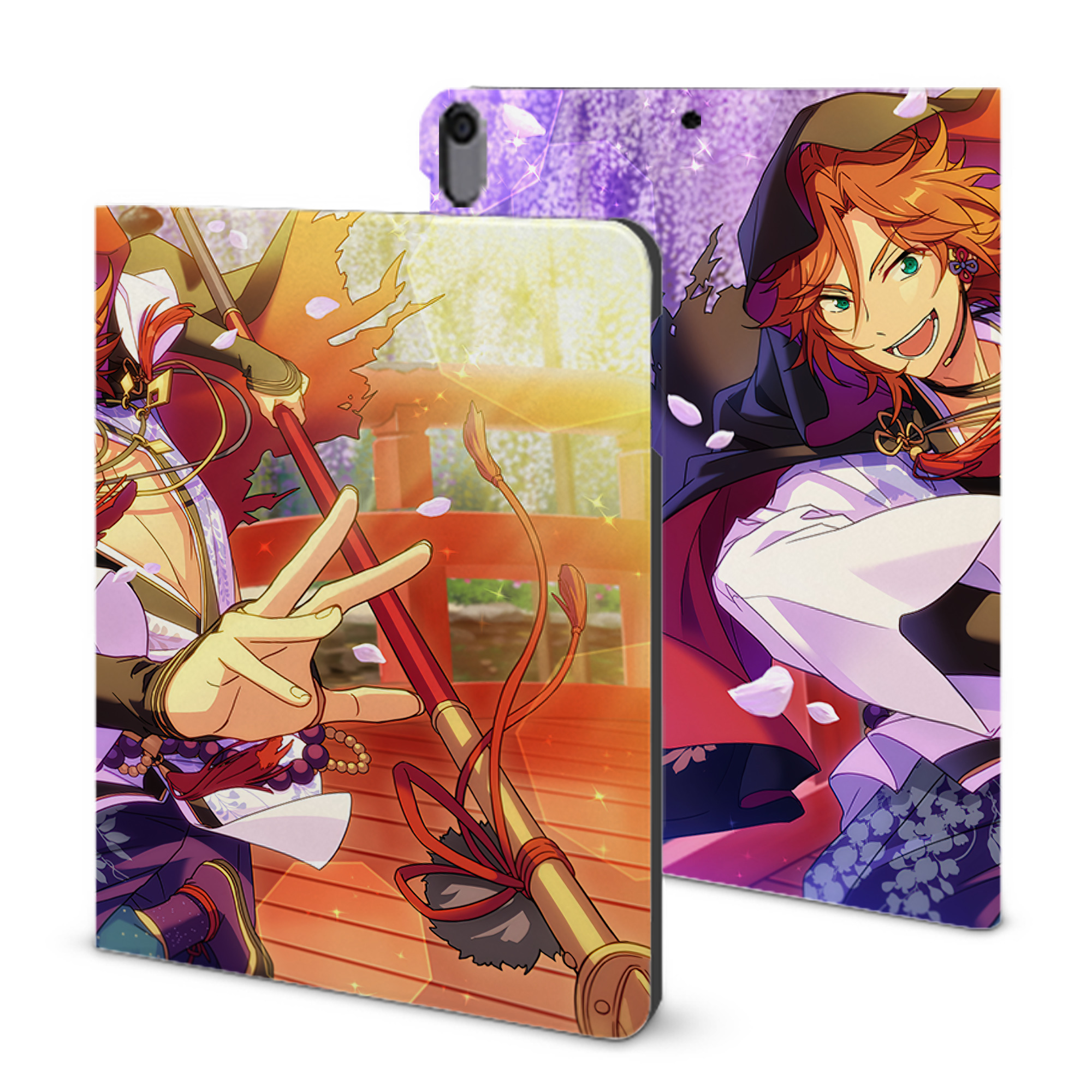 （画像用） あんさんぶるスターズ! Ensemble Stars IPad ケース ブック型 PUレザー TPU 耐衝撃 軽量 薄型 ペン収納なし 全面保護 IPad 各モデル対応